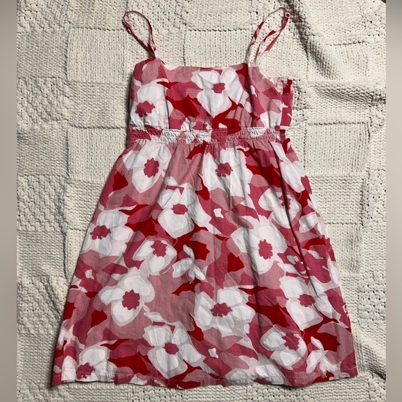 split Dresses & Skirts - Y2K Split Red Pink and White Mini Sundress